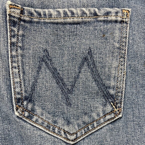 Mother Hiker Hover wash, Penny for Your Thoughts Classic Straight-Leg Blue Jeans - Picture 6 of 6